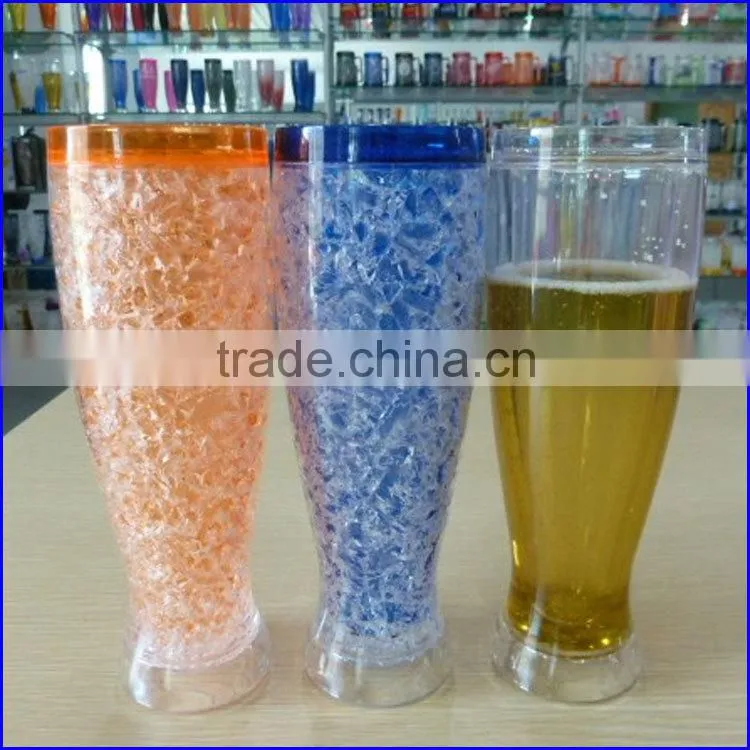 450ML 16OZ PBA free Ice gel freezer mugs beer tumbler cups with printing for promotion gift souvernirs