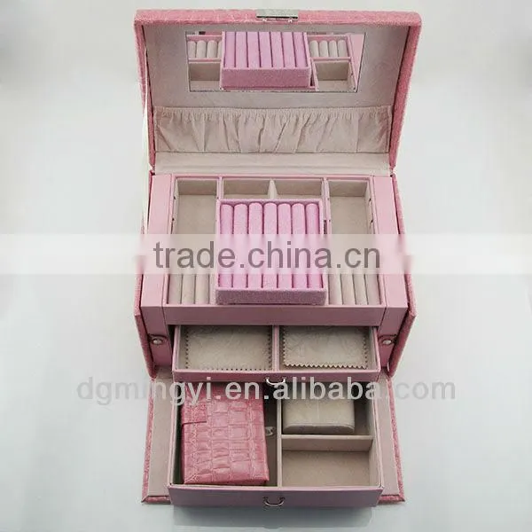 cosmetic display box with mirror