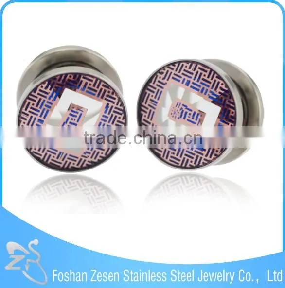 Christmas Stainless Steel Tunnels Piercing Jewelry Ear Flesh Tunnel