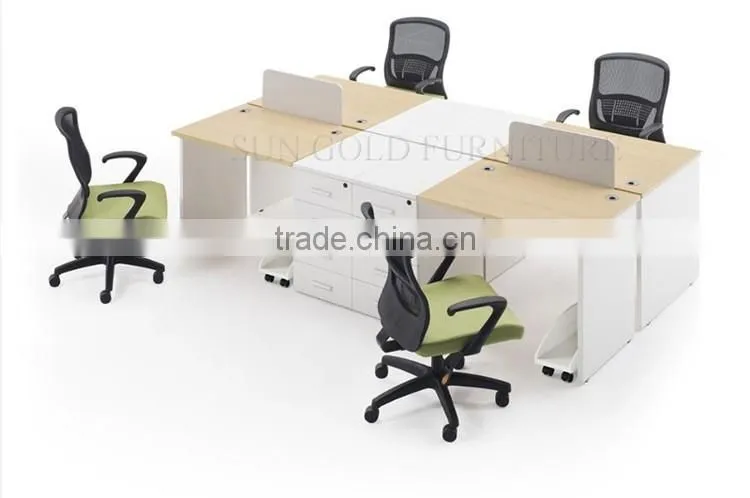 Modern wood office partition workstation design furniture (SZ-WSB381)