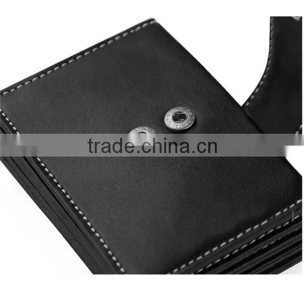 2014 high qulity mens leather wallets made in india and wallet tissues with wallet size photo album