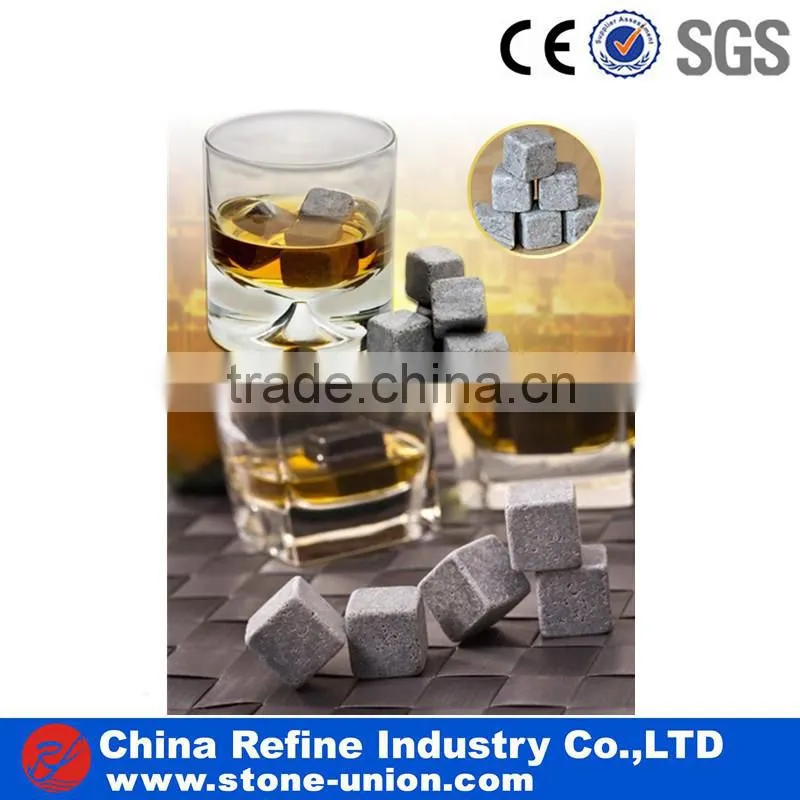 Brown cube granite stone