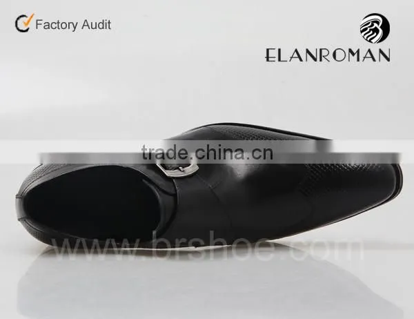 Genuine leather monk shoes for men dress shoes