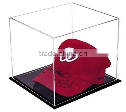 Acrylic clear cap display case/hat display box 2016