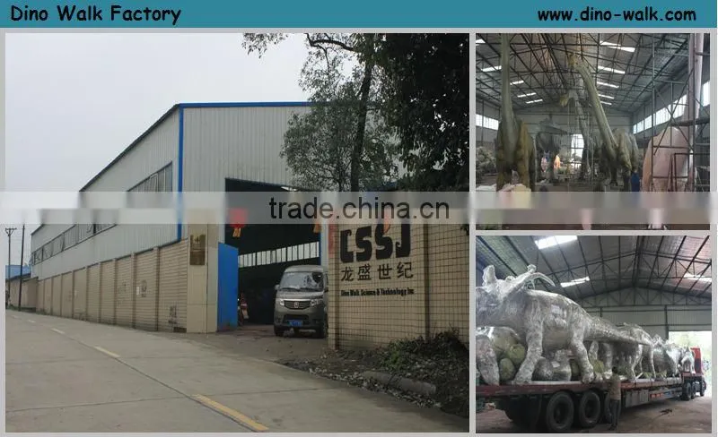 Theme park equipment fiberglass dinosaur 8m