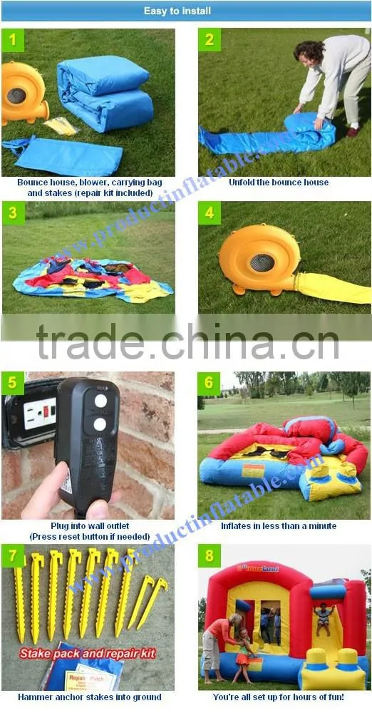 Customized Kids Inflatable slide, Cheap inflatable PVC Circular Water Slide