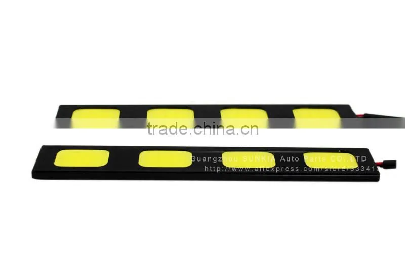 2015 New products 6000k 6500k 4 led cob drl for cars trucks