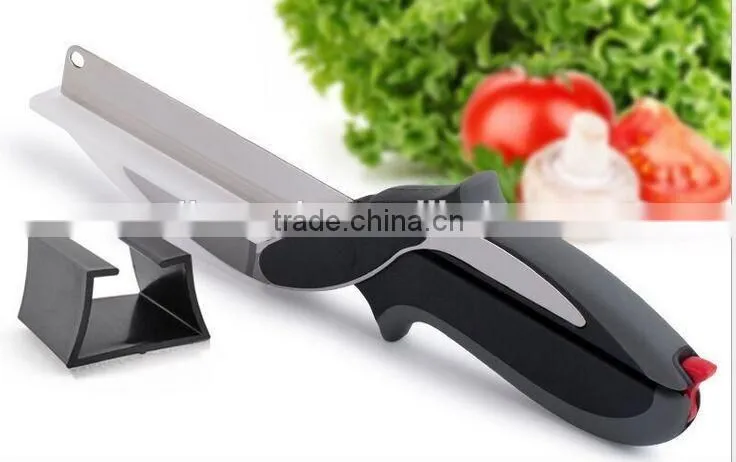 High Qualtiy Clever Cutter 2-in-1 Knife Cutting Board Scissors