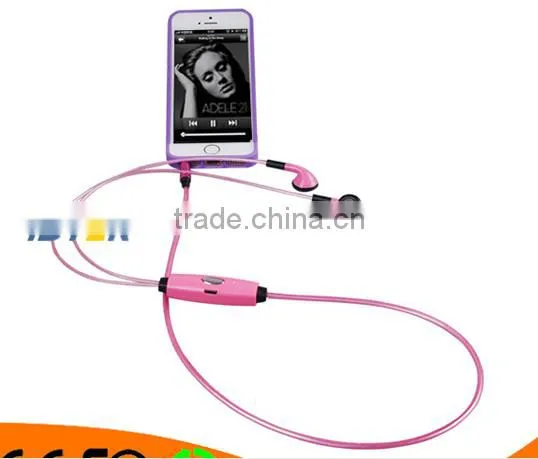 Hot selling New flashing LED earphone with microphone