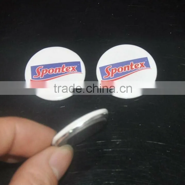 Eco-friendly cheap round magnetic badge/tin magnetic button