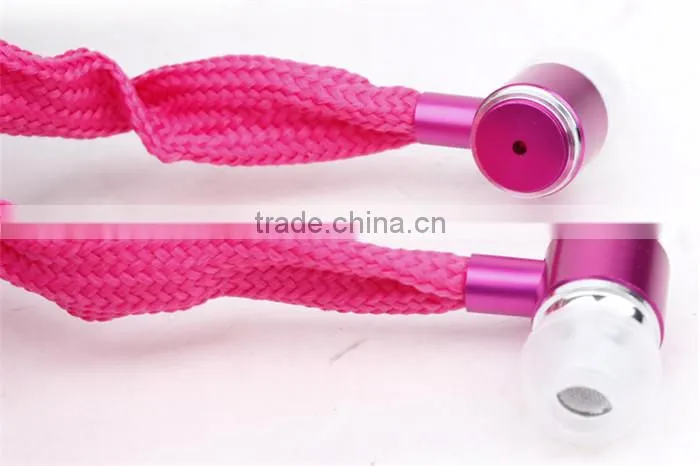 3.5mm Jack Earphones Shoelace Earphones China Wholesale Promotional OEM Design