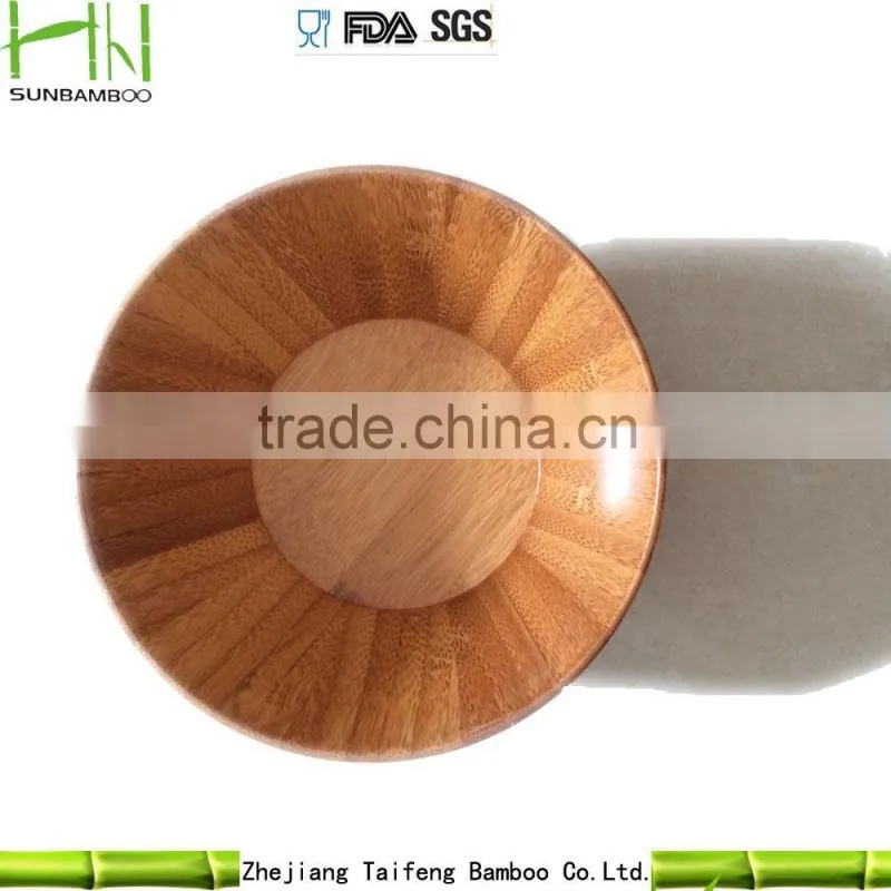 high quantity Bamboo salad bowl,fruit and vegetable candy bowl