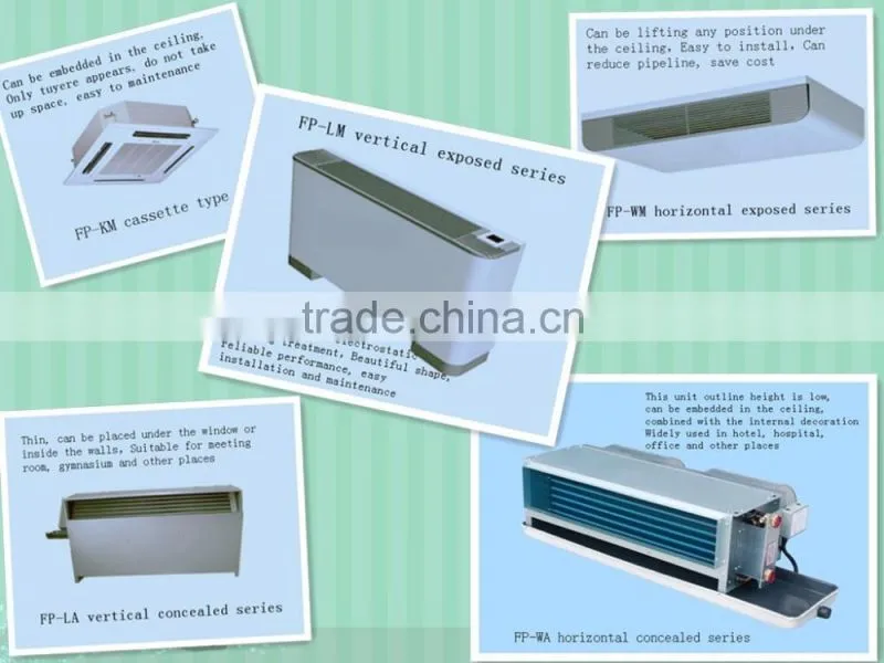 GRAD high quality ceiling floor fan coil unit