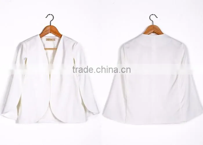 High Quality White Fancy Fashion Blazers Coat for girls