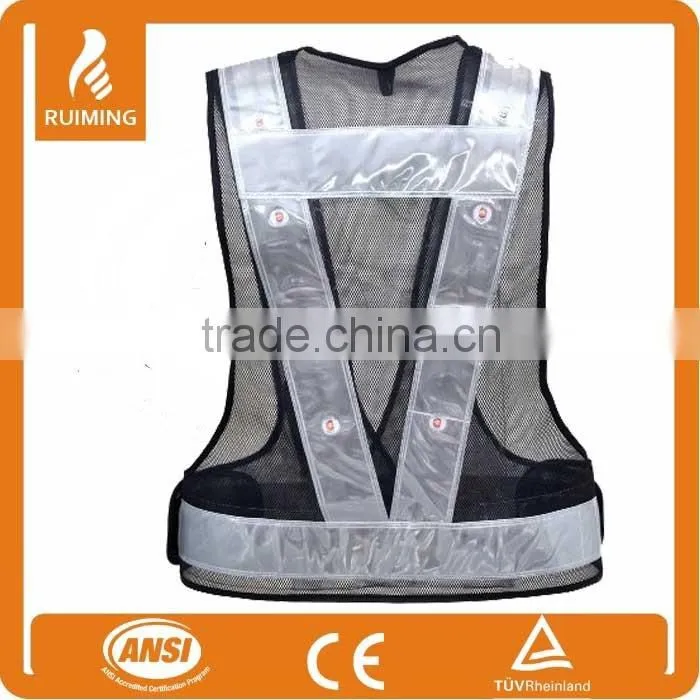 Extra Large Reflective Safety Vest w/ 16 LED Lights