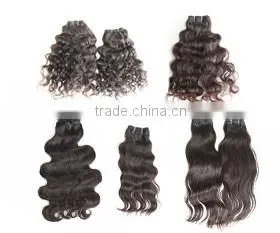 Indian human hair extensions natural curly virgin remy hair