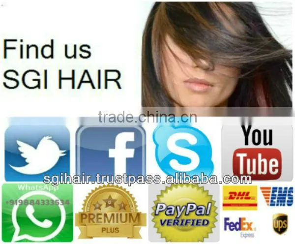100% virgin human hair SGIHAIR