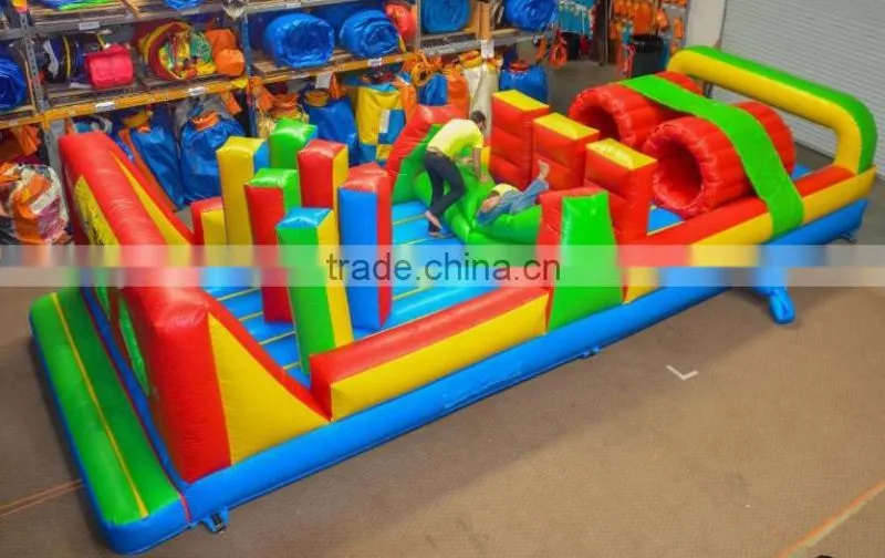 30ft long backyard inflatable adult obstacle course equipment for sale