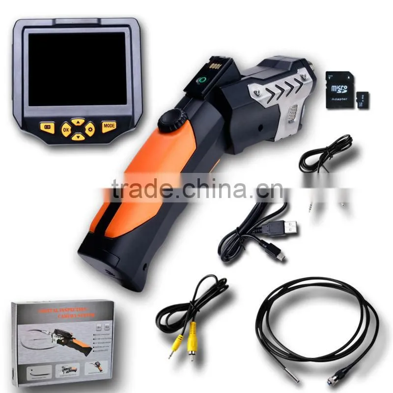 3.5" LCD 3.9mm Endoscope Borescope Zoom Rotate Scope 1M Cable Inspection Camera