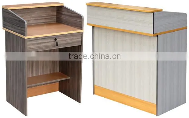 New design wooden small retailer cashier counter
