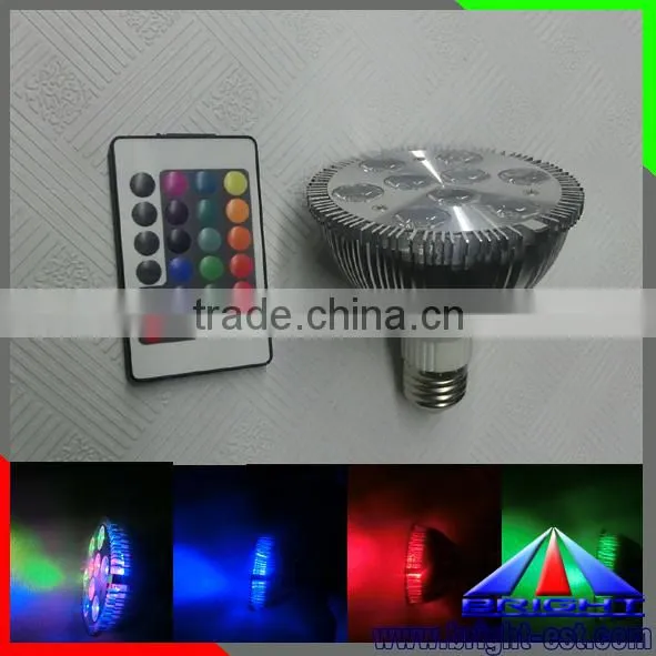 Energy saving and full color disco 9pcs 9W LED Par Light