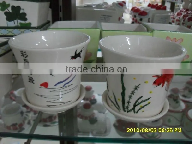 ceramic flower pot planter