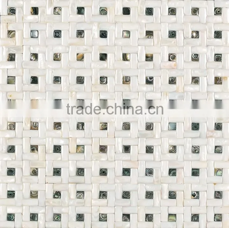abalone shell inlay wave chinese river shell mosaic tile