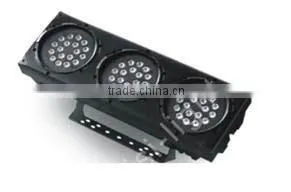 New Style 108pcs 3W RGBW LED 3 Eyes Wall Washer Light Waterproof, IP65 waterproof 3 eyes led wall washer