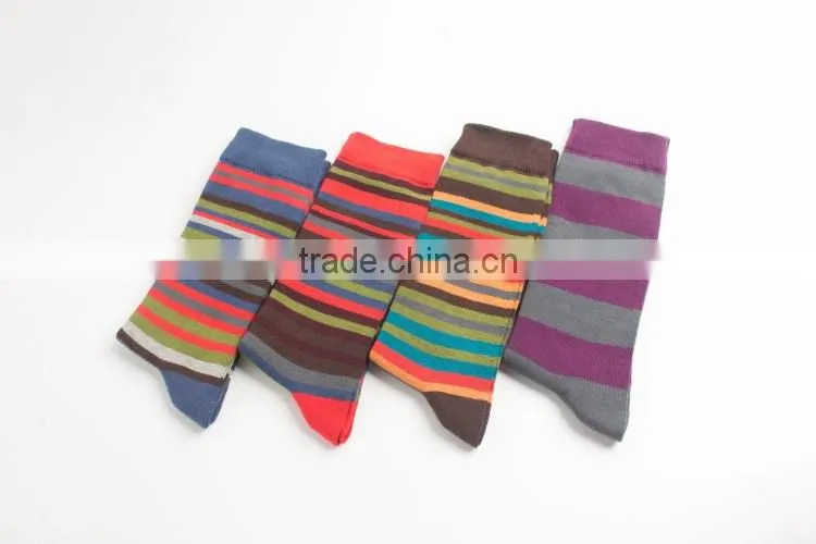 BY-161410 Young girl's knee high socks Colored striped socks wholesale sock