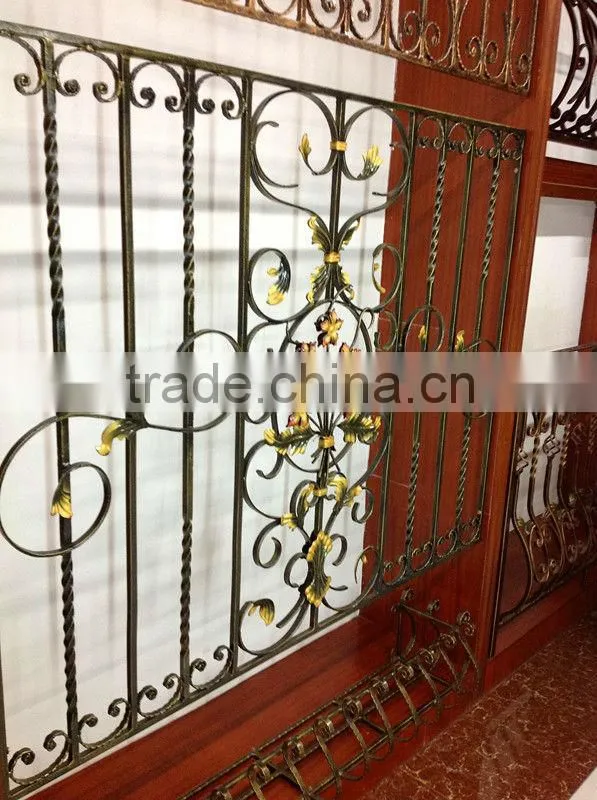Top-selling artistic wrought iron window guard