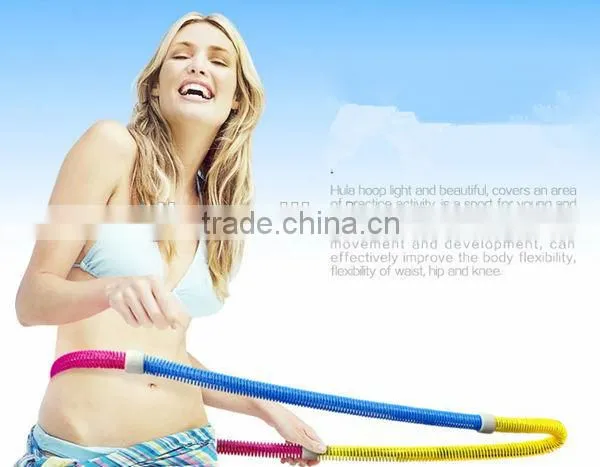 Beautiful healthy hula hoop for fitness sports equipment/soft Hula spring