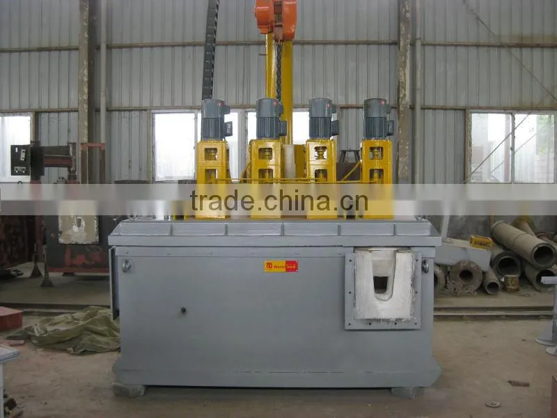 4 rotors in-line molten aluminum degasser