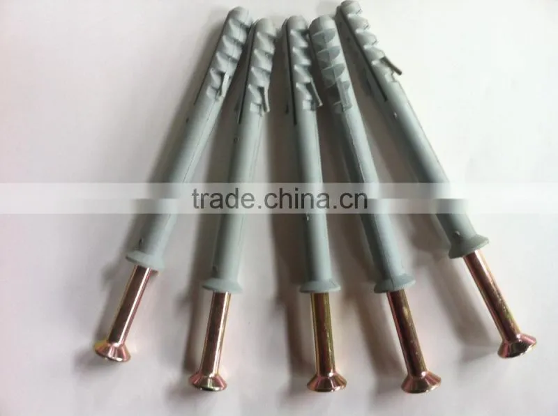 2015 hight Quality NYLON HAMMER DRIVE drywall ANCHOR,With Countersunk Head