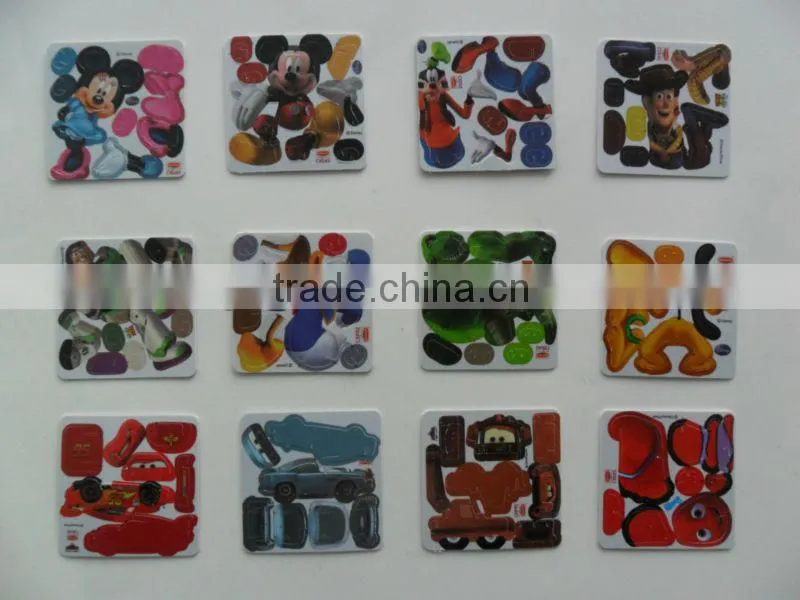 3d tiger puzzle card for kids