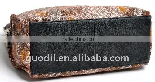 2012 new and classical brand lady genuine leather hand bag in factory price