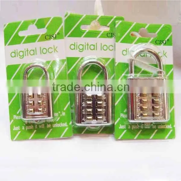 High quality 3 Digitals Resettable Zinc Alloy Combination Padlock CH-601