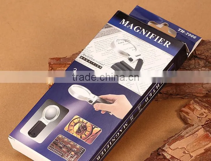 3x Illumianted Hand Held Foldable Magnifying Glass Desk Magnifier with LED Light