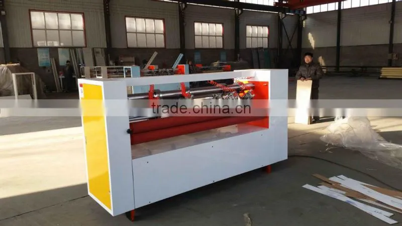 High efficiency Import & export carton box forming manufacture corrugated cardboard thin knife slitting the edge machine