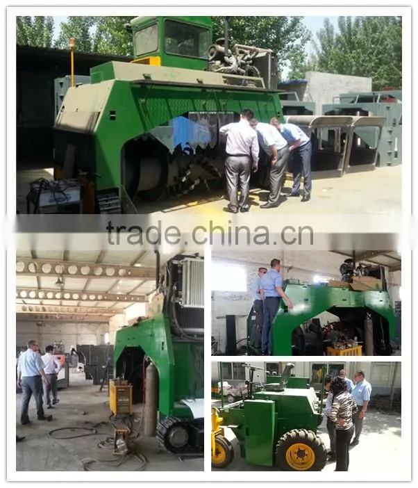 hydraulic compost turner of compost mixer machine M3600 with brand engine