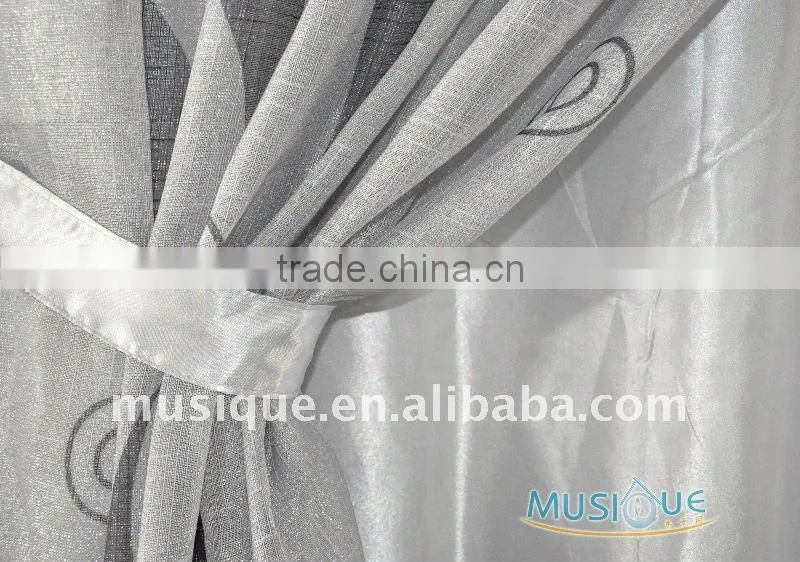 Line with printed curtain