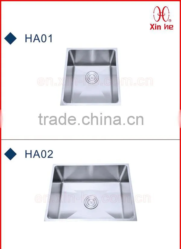 304 stainless steel big single bowl restaurant sink