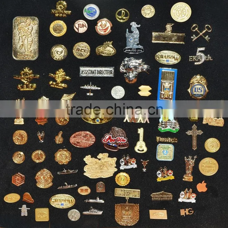 High quality gold metal pin for sale