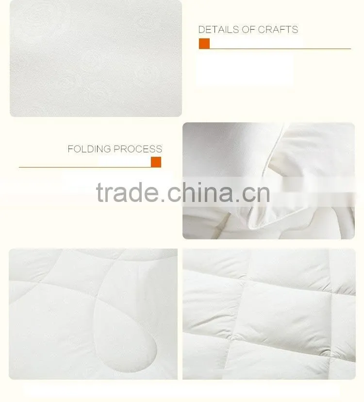 factory wholesale cheap bleached cotton feather down comforter quilt case
