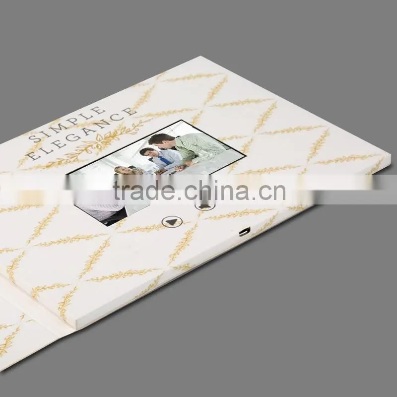 Customize printing video player greeting card