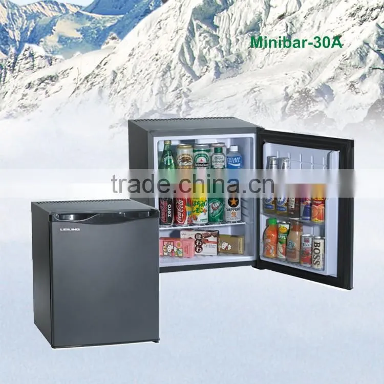 No Freon Absorption Glass Door Mini Bar Fridge 30 Liter