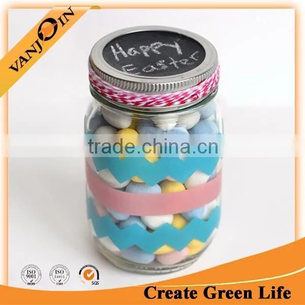 Home Decoration Custom Painting Mason Jar Glass Vase Wholesale