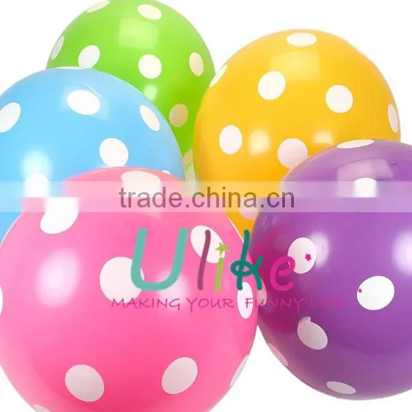 2014 promotional ballons printed latex ballon Polka Dot Balloons decoration ballon s
