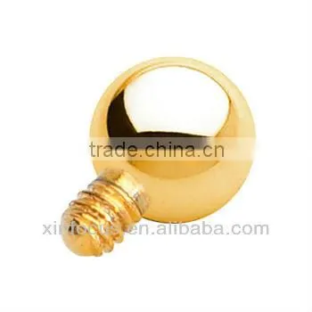 Purple Anodized Titanium Ball Dermal Top body piercing accessories