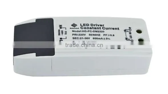 18w dimmable led driver for ceiling light