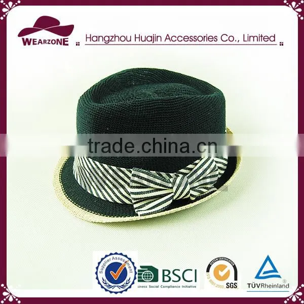 China Manufacturer Short Brim Fedora Hat, Custom Fedora Hat